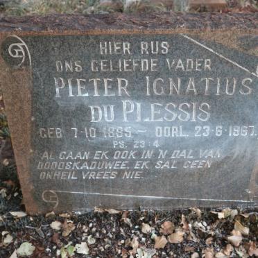 PLESSIS Pieter Ignatius, du 1895-1967