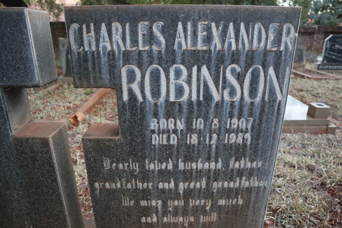 ROBINSON Charles Alexander 1907-1989