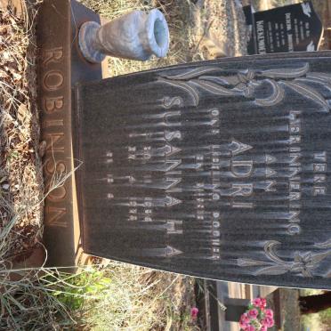 ROBINSON Susanna H.A. 1956-1978