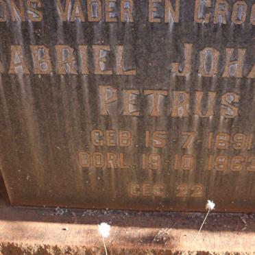 RICHTER Gabriel Johannes Petrus 1891-1963 &amp; Elsie Magdalena Adriana 1900-1987