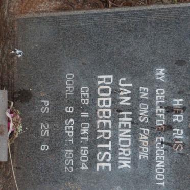 ROBBERTSE Jan Hendrik 1904-1952