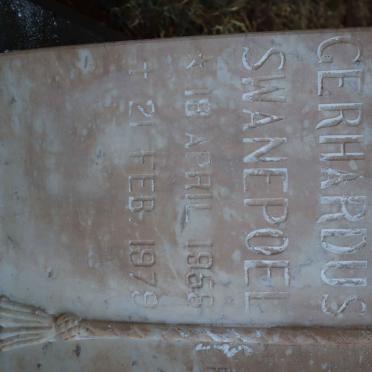 STADEN Gerhardus Swanepoel, van 1958-1979