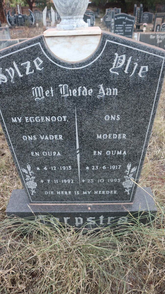 TORPSTRA Sytze 1915-1992 &amp; Atje 1917-1995