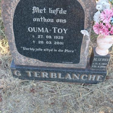 TERBLANCHE G. 1929-2001