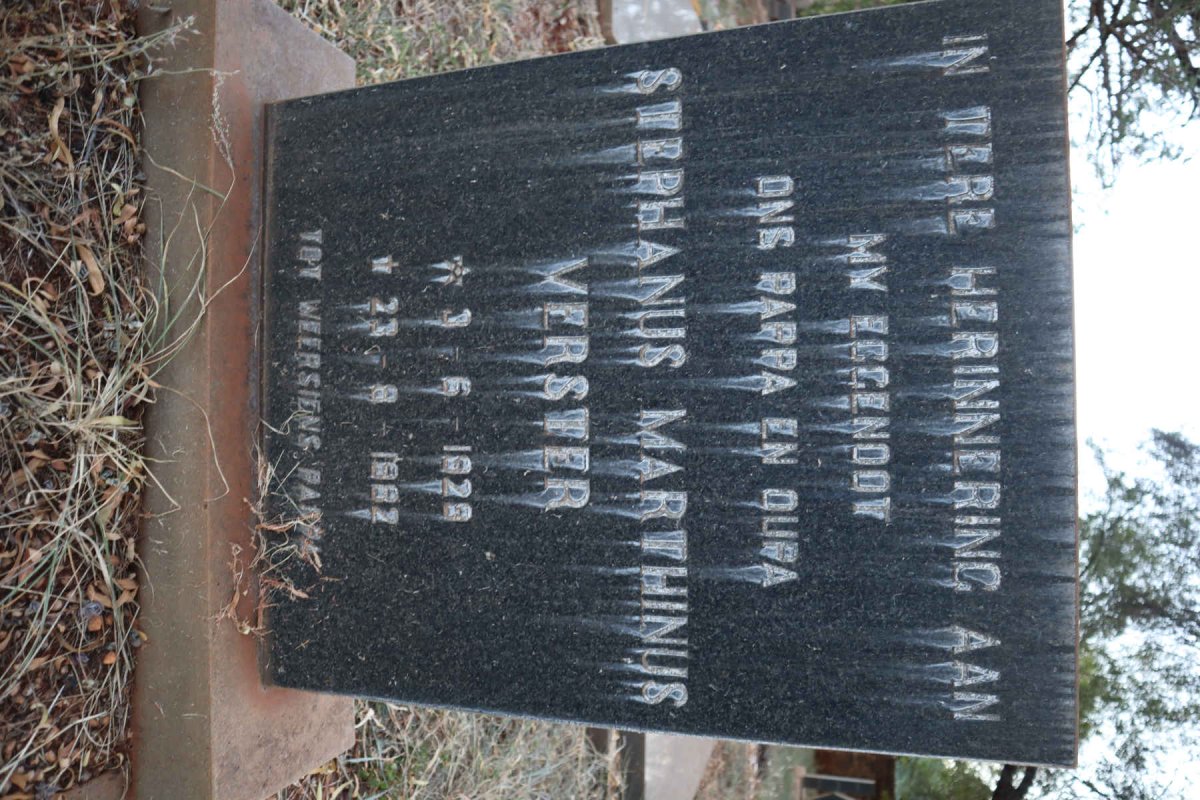 VERSTER Stephanus Marthinus 1928-1982