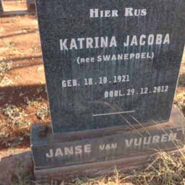 VUUREN Katrina Jacoba, Janse van nee SWANEPOEL 1921-2012
