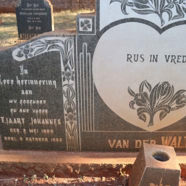 WALT Tjaart Johannes, van der 1909-1966