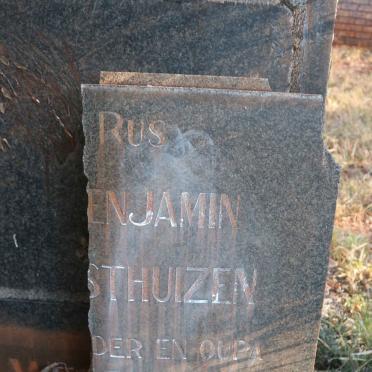 WESTHUIZEN David Benjamin, van der 1905-1966