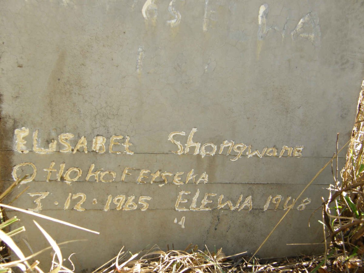 SHONGWANE Elisabet 1908-1965