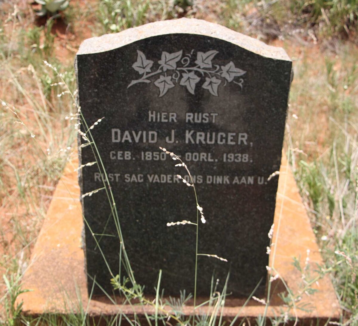 KRUGER David J. 1850-1938