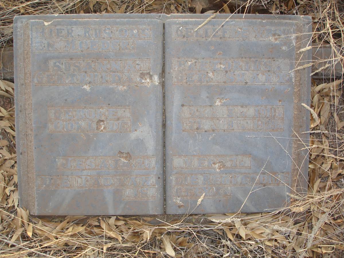 PRETORIUS Susanna Gertruida 1911-1939