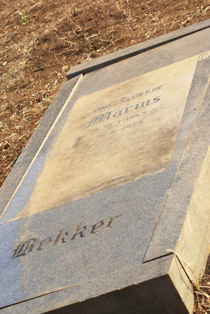 BEKKER Marius 1965-1975