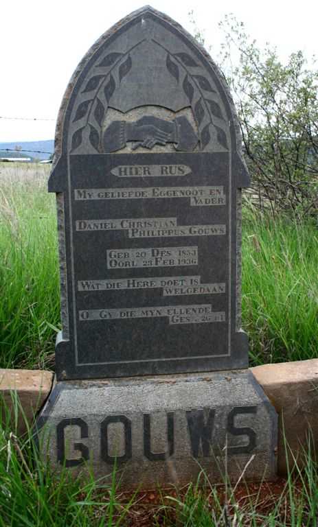 GOUWS Daniel Christian Philippus 1853-1936
