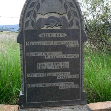 GOUWS Daniel Christian Philippus 1853-1936