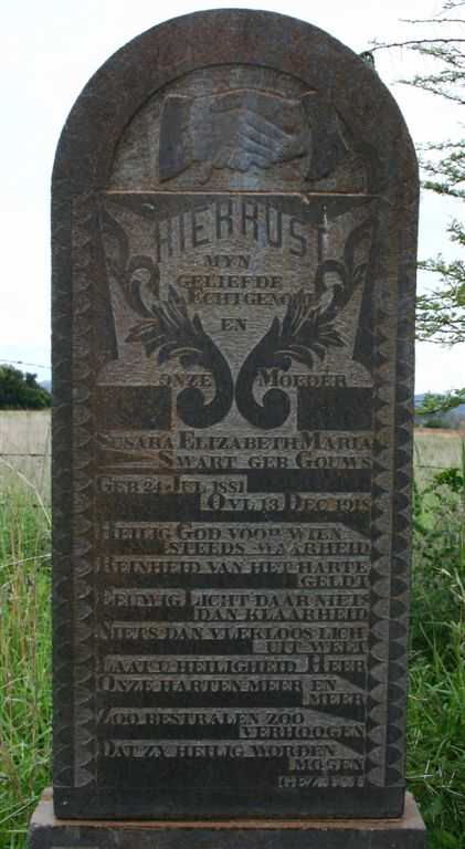 SWART Susara Elizabeth Maria nee GOUWS 1881-1918