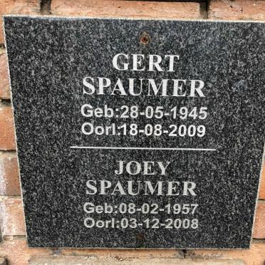 SPAUMER Gert 1945-2009 &amp; Joey 1957-2008