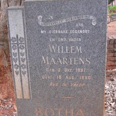 BOTHA Willem Maartens 1897-1950