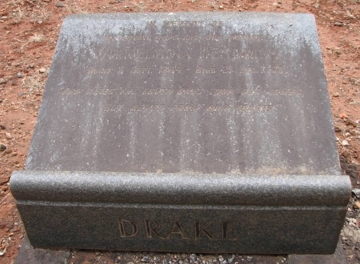 DRAKE Wilhelmina Hendrina 1884-1953