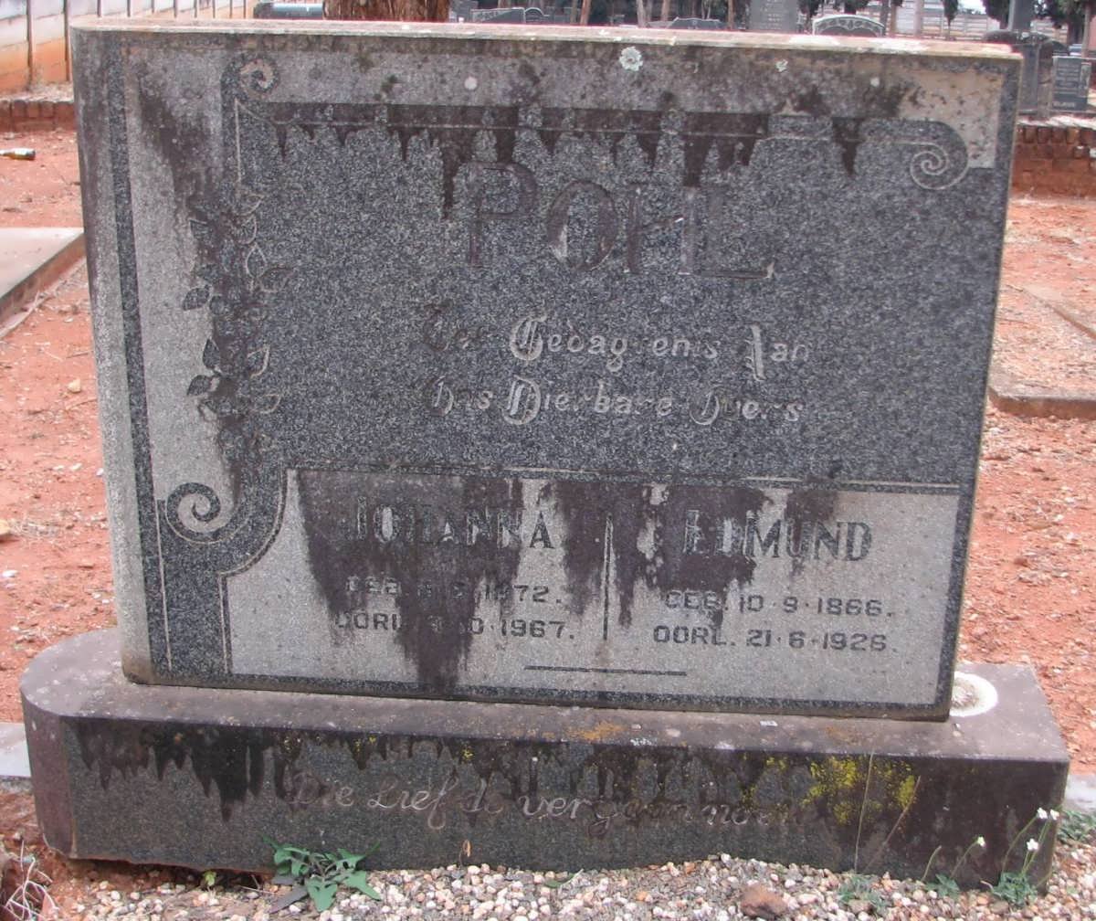 POHL Edmund 1866-1926 &amp; Johanna 1872-1967