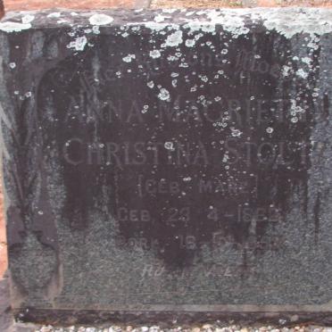 STOLTZ Anna Magrietha Christina nee MARE 1862-195?