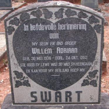 SWART Willem Adriaan 1936-1953