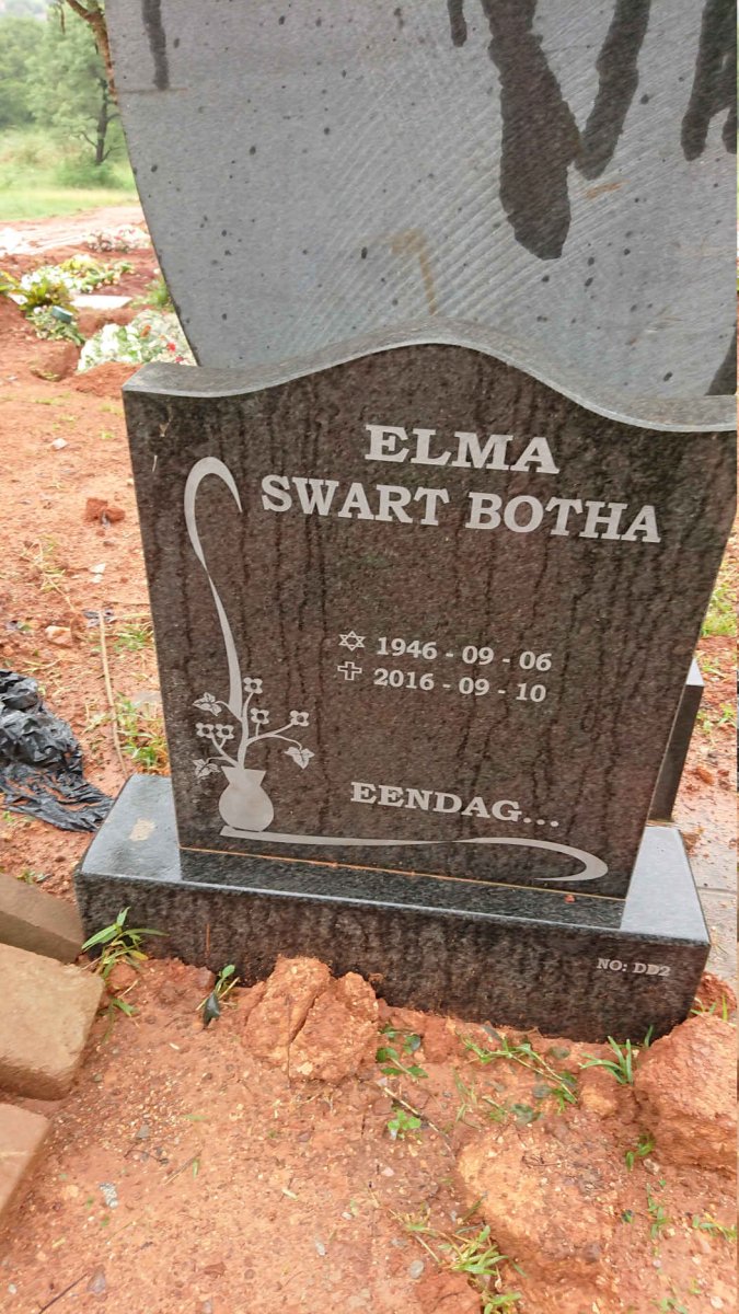 BOTHA Elma Swart 1946-2016