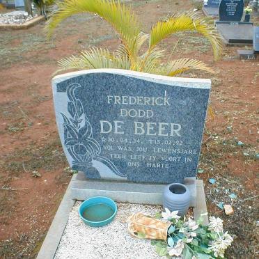 BEER Frederick Dodd, de 1934-1992