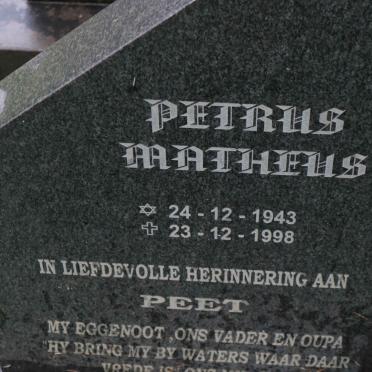 GREYLING Petrus Matheus 1943-1998
