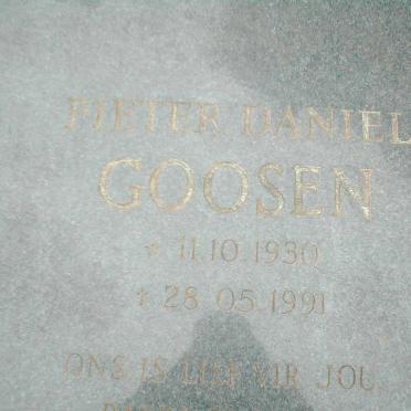 GOOSEN Pieter Daniel 1930-1991