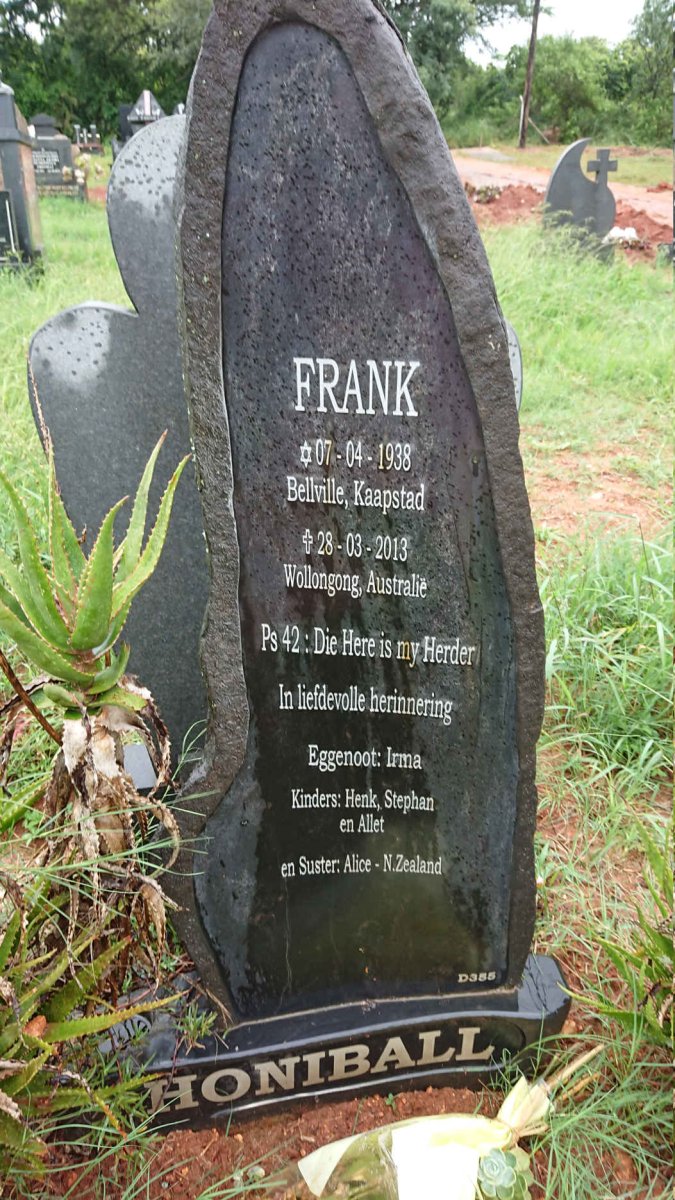 HONIBALL Frank 1938-2013