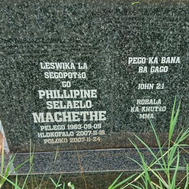 MACHETHE Phillipine Selaelo 1963-2007