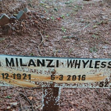 MILANZI Ali Whyless 1921-2016