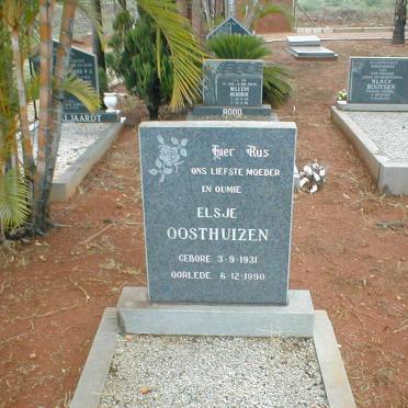 OOSTHUIZEN Elsje 1931-1990