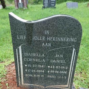 PRETORIUS Jan Daniel 1912-2006 :: PRETORIUS Isabella Cornelia 1941-2004
