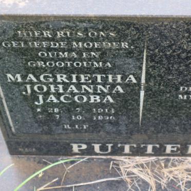 PUTTER Magrietha Johanna Jacoba 1911-1996