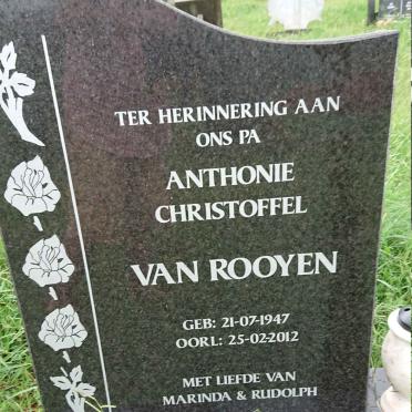 ROOYEN Anthonie Christoffel, van 1947-2012