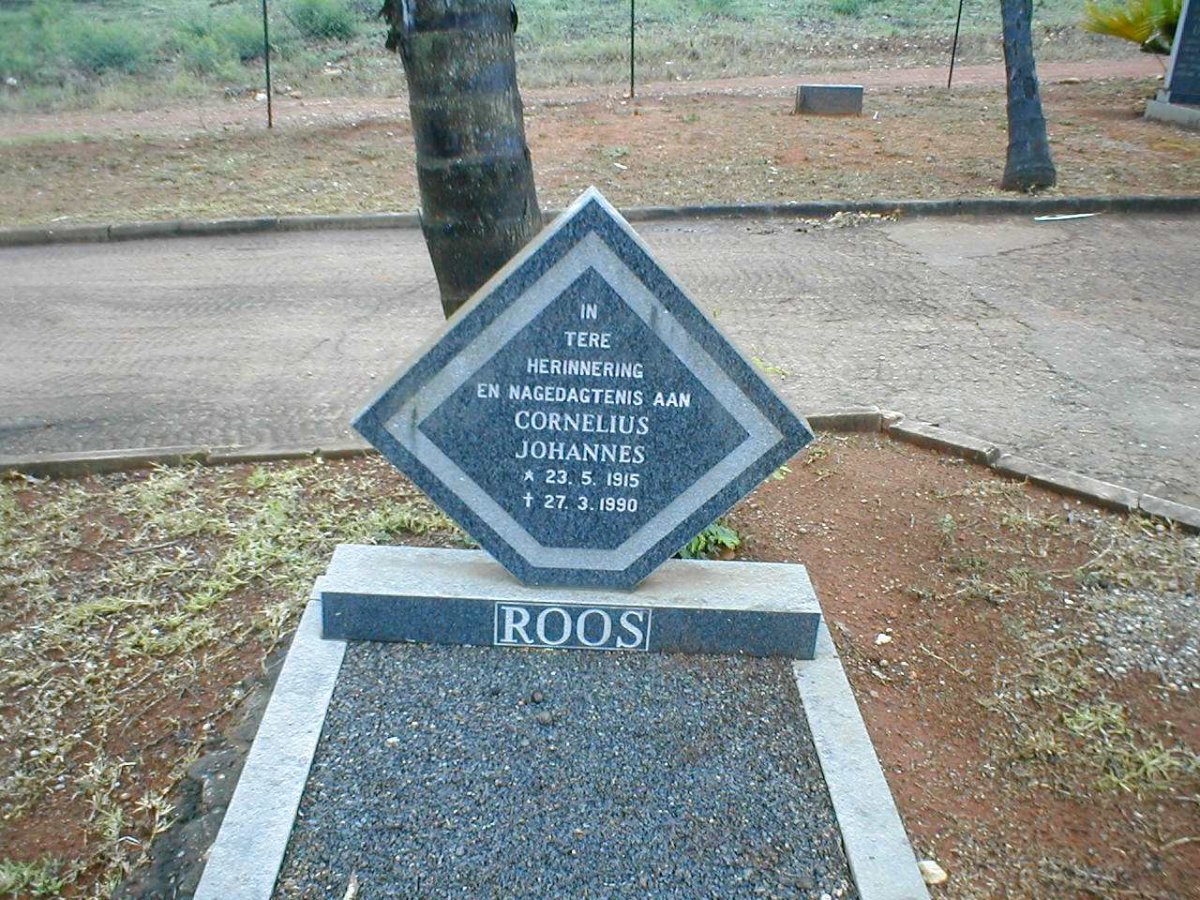 ROOS Cornelius Johannes 1915-1990