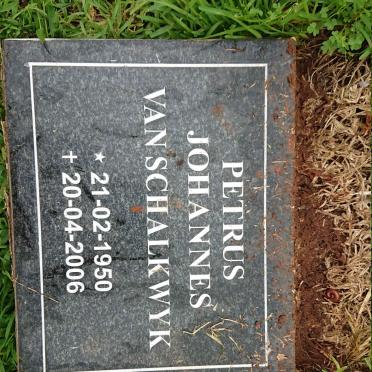 SCHALKWYK Petrus Johannes, van 1950-2006