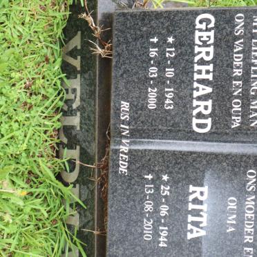 VELDMAN Gerhard 1943-2000 &amp; Rita 1944-2010