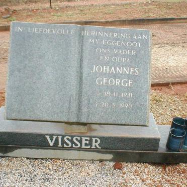 VISSER Johannes George 1931-1990