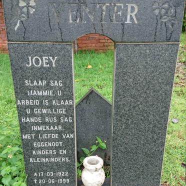 VENTER Joey 1922-1999