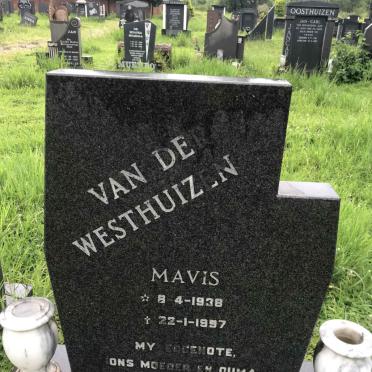 WESTHUIZEN Mavis, van der 1938-1997