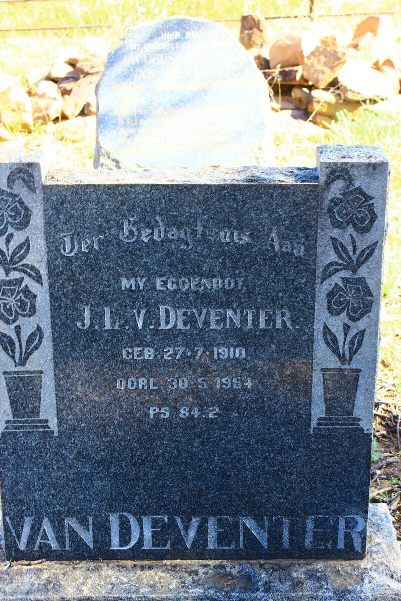 DEVENTER J.L., van 1910-1954