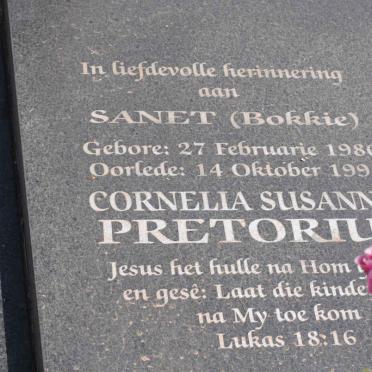 PRETORIUS Cornelia Susanna 1986-1995