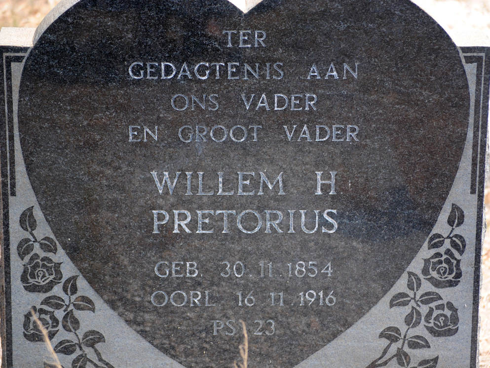 PRETORIUS Willem H. 1854-1916