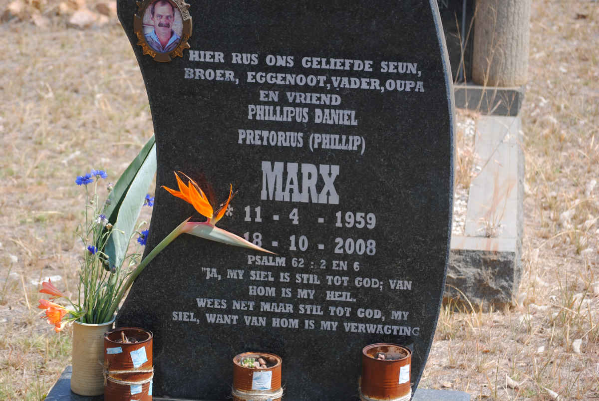 MARX Phillipus Daniel Pretorius 1959-2008