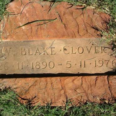 CLOVER W.  Blake 1890-1976