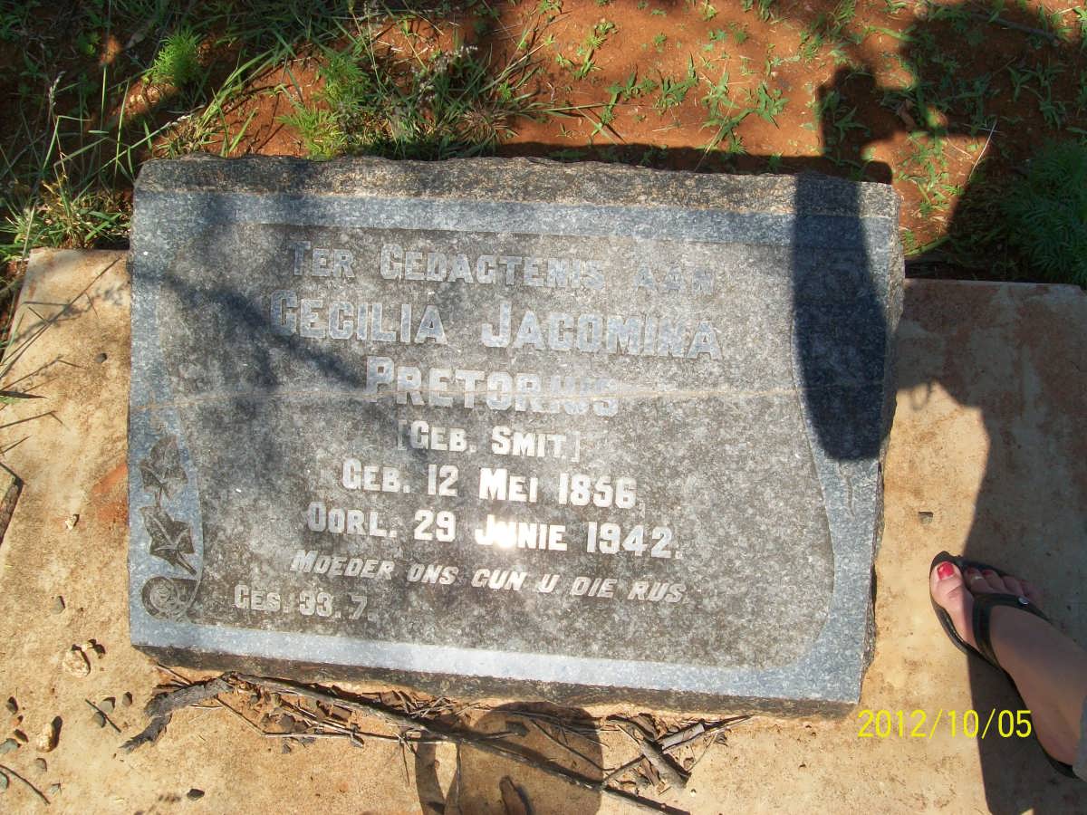 PRETORIUS Cecilia Jacomina nee SMIT 1856-1942