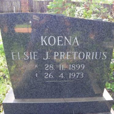 PRETORIUS Elsie J. 1899-1973
