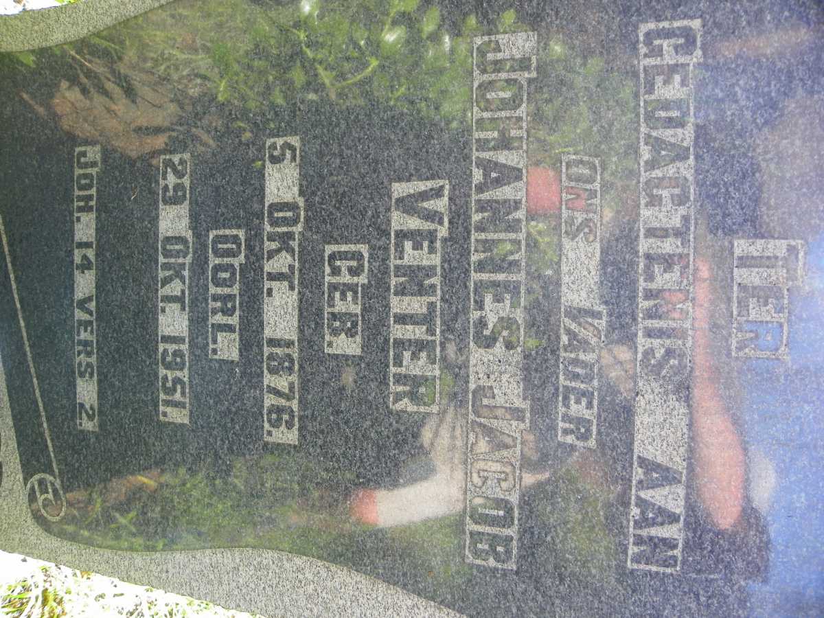 VENTER Johannes Jacob 1876-1951